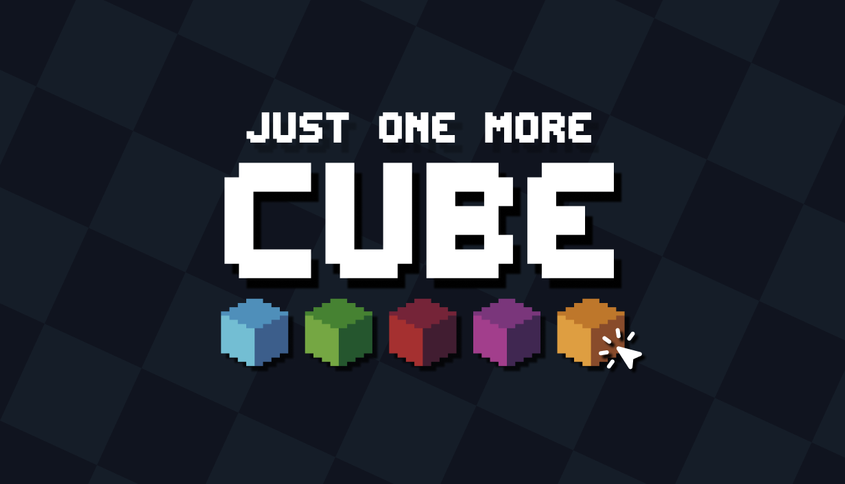 Just One More Cube title art